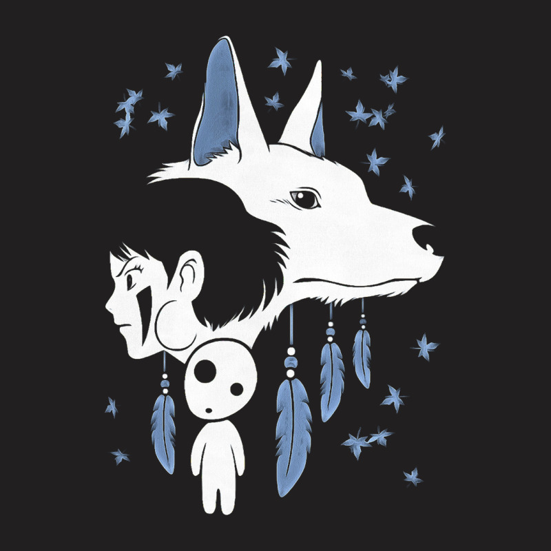 Girl And Wolf Anime T-Shirt by George277 | Artistshot