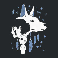 Girl And Wolf Anime Crewneck Sweatshirt | Artistshot