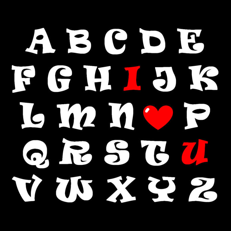 Alphabet I Love You Maternity Scoop Neck T-shirt | Artistshot