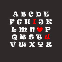 Alphabet I Love You Racerback Tank | Artistshot