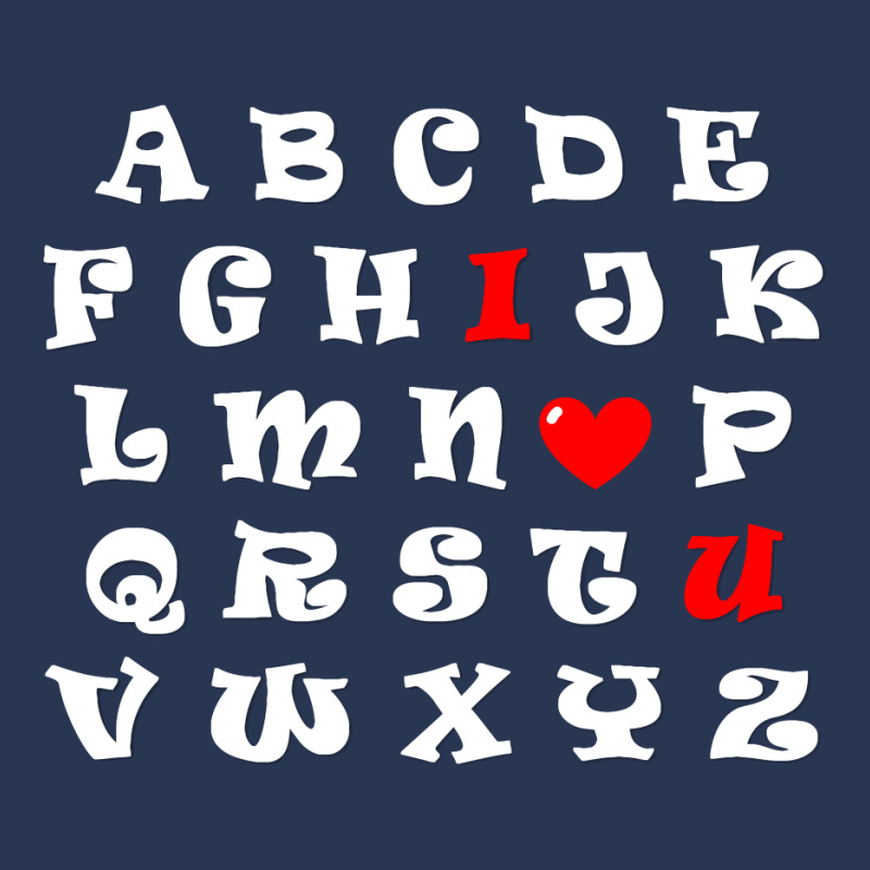 Alphabet I Love You Ladies Denim Jacket | Artistshot