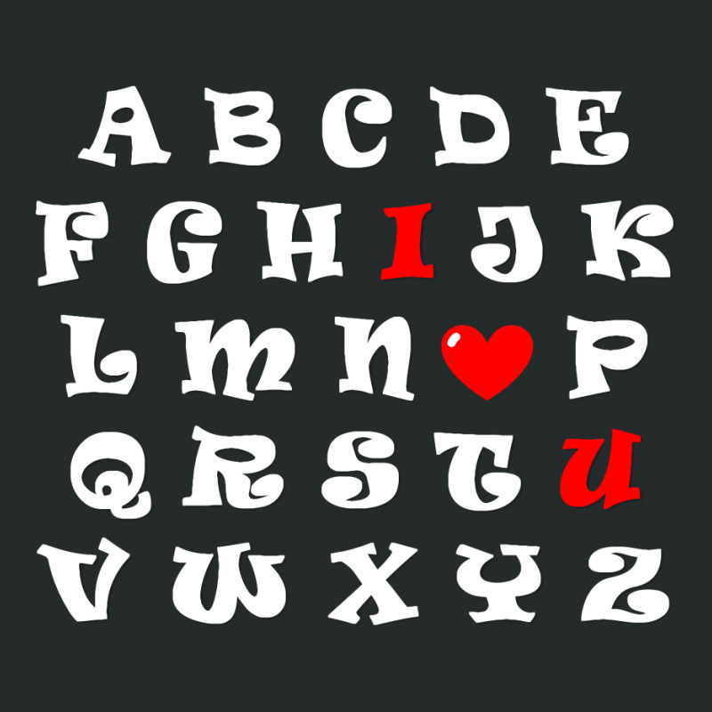 Alphabet I Love You Women's Triblend Scoop T-shirt | Artistshot