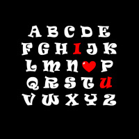 Alphabet I Love You Face Mask Rectangle | Artistshot