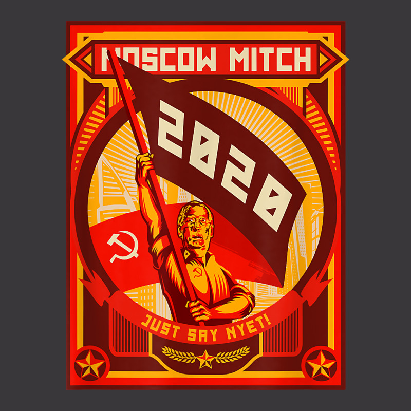 Moscow Mitch Just Say Nyet Propaganda Banner T Shirt Ladies Curvy T-Shirt by MoczoTenleigh | Artistshot