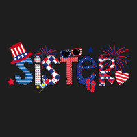 America Sister Flip Flops And Fireworks Sister 4th Of July T Shirt Classic T-shirt | Artistshot