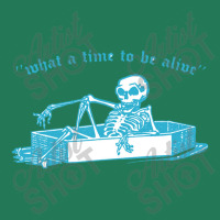 What A Time To Be Alive Retro Nihilist Skeleton Design Ladies Fitted T-shirt | Artistshot