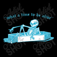 What A Time To Be Alive Retro Nihilist Skeleton Design Maternity Scoop Neck T-shirt | Artistshot