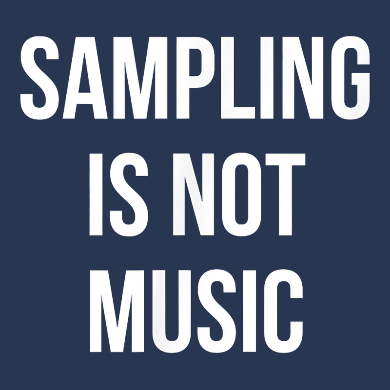 Funny Hip Hop Rap Samples   Sampling Is Not Music T Shirt Men Denim Jacket | Artistshot