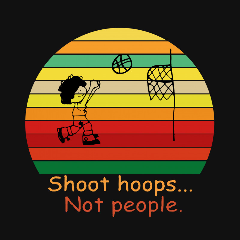 Shoot Hoops Not People Vintage Accessory Pouches | Artistshot