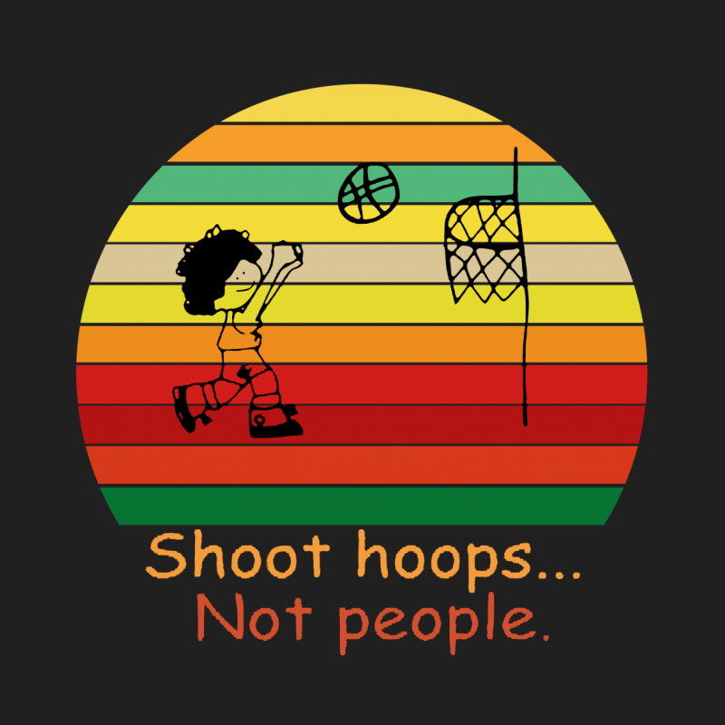 Shoot Hoops Not People Vintage Drawstring Bags | Artistshot