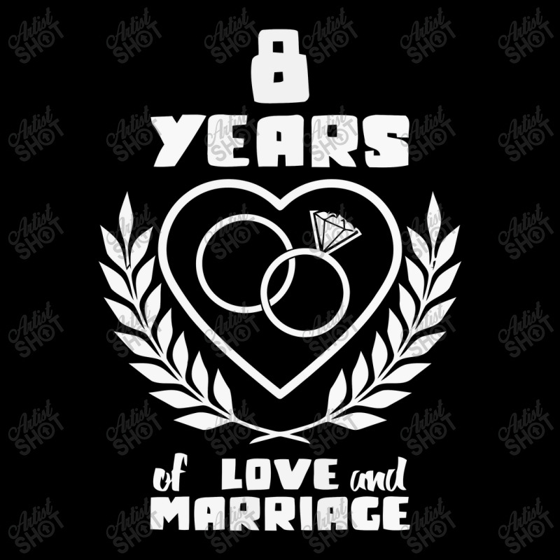 Wedding Anniversary Eight Years Of Love And Marriage Maternity Scoop Neck T-shirt by lajurkananoe | Artistshot