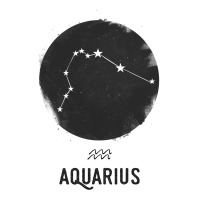 Minimal Aquarius Zodiac Sign 3/4 Sleeve Shirt | Artistshot