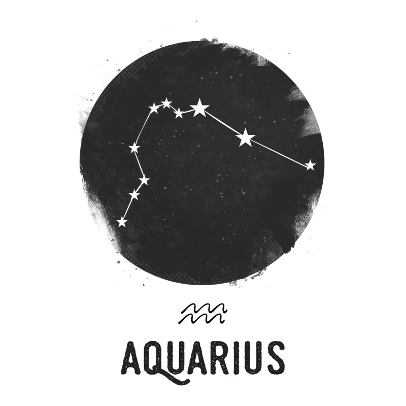 Minimal Aquarius Zodiac Sign 3/4 Sleeve Shirt | Artistshot