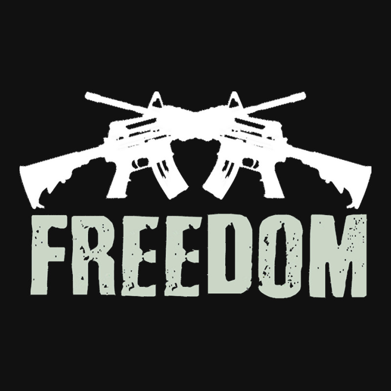 Independence Day T  Shirt Freedom Crossed M4 A1 Machine Guns For Veter Baby Beanies | Artistshot