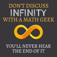 Math Geek Tshirt   Never Discuss Infinity Never Hear The End Ladies Curvy T-shirt | Artistshot