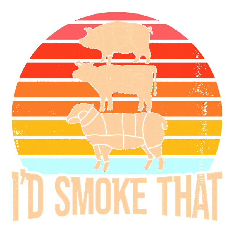 Bbq T Shirt Vintage Funny Quote I’d Smoke That Barbecue B B Q T Sh ...