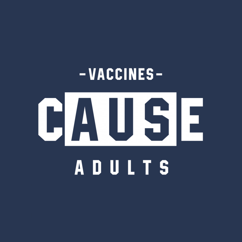 Vaccines Cause Adults - Pro Vaccination Gift Ladies Denim Jacket by Diogo Calheiros | Artistshot