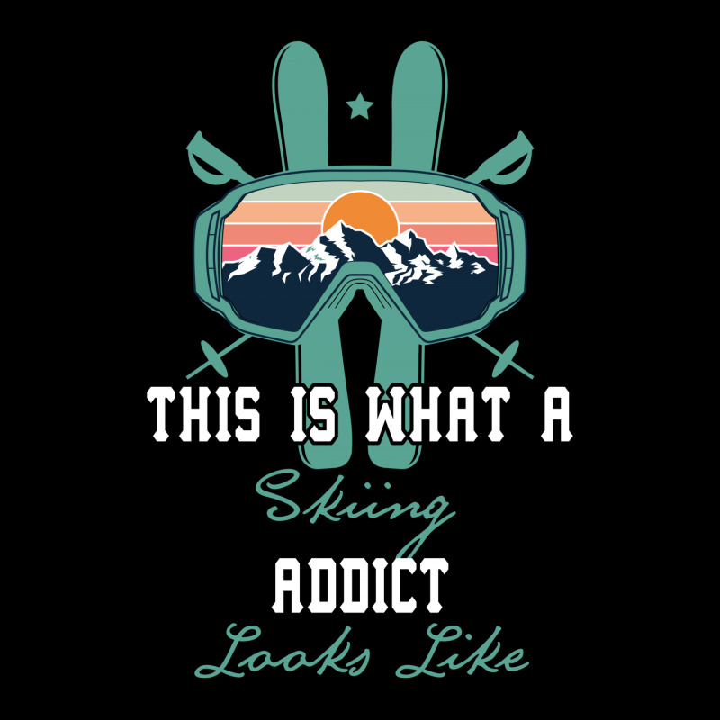 This What A Skiing Addict Looks Like V-neck Tee | Artistshot