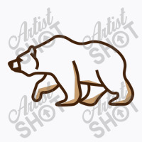 Simple Line Art Grizzly Bear Illustration T-shirt | Artistshot