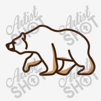 Simple Line Art Grizzly Bear Illustration Rectangle Patch | Artistshot