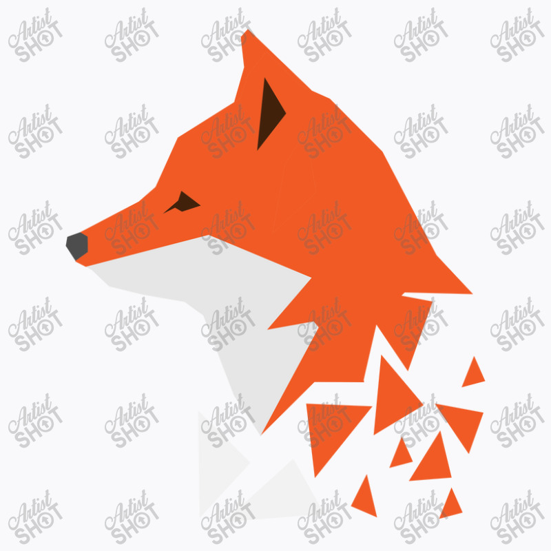 Diffuse Orange Fox Geometric T-shirt | Artistshot