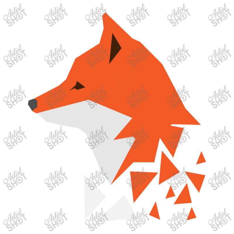 Diffuse Orange Fox Geometric Unisex Hoodie | Artistshot