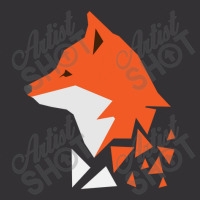 Diffuse Orange Fox Geometric Vintage Hoodie And Short Set | Artistshot