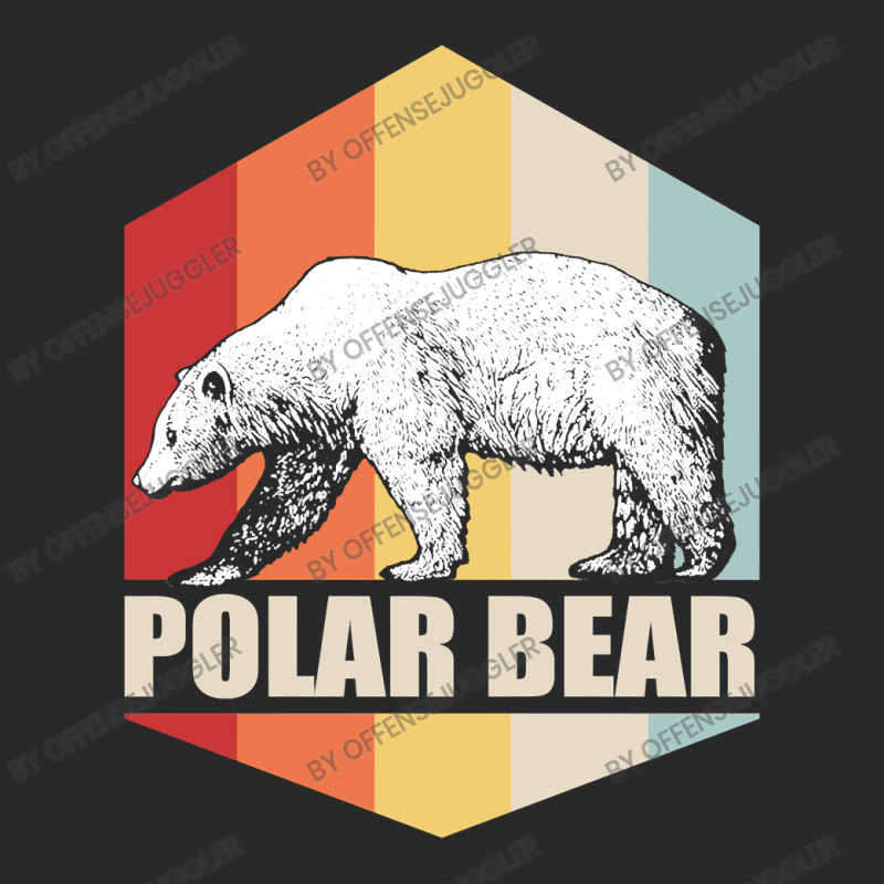 Bear Polar Bear Retro Colorful Sunset White Bears 510 Forest Printed hat by offensejuggler | Artistshot