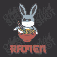 Rabbit Ramen Illustration Vintage Hoodie | Artistshot