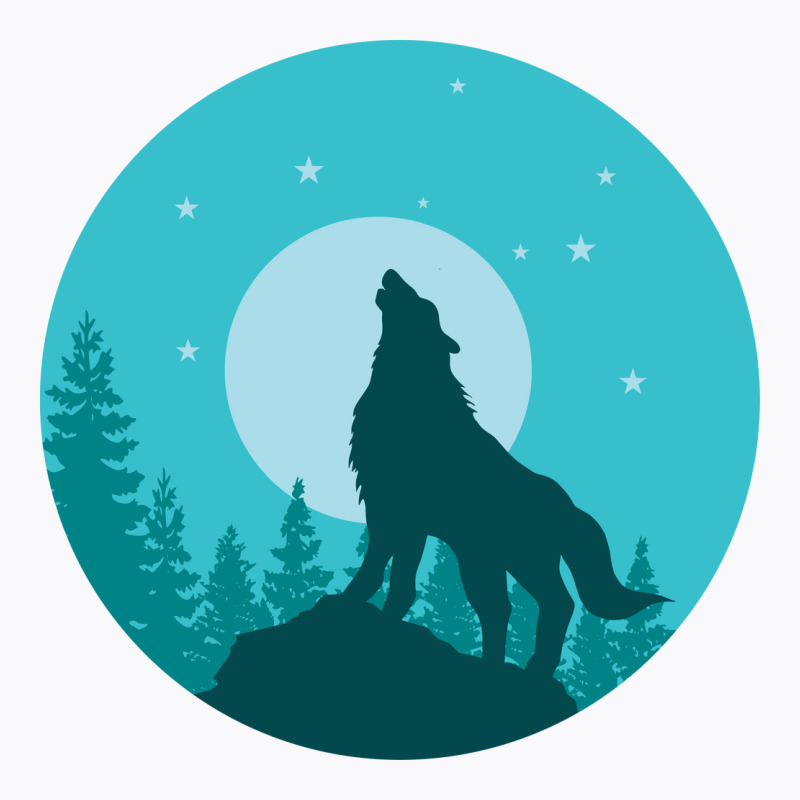 The Wolf Roars At The Full Moon T-shirt | Artistshot