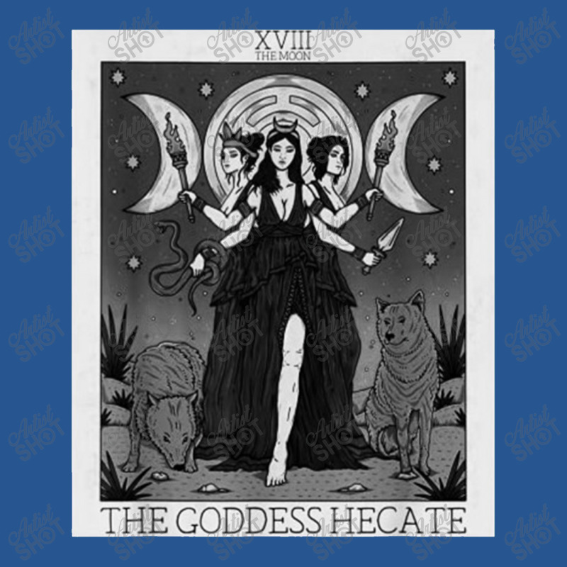 Hecate Triple Moon Goddess Hekate Wheel Witch Tarot Card Ladies Fitted T-Shirt by bilbillah | Artistshot