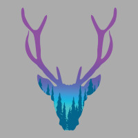 Deer With Night Forest Silhouette T-shirt | Artistshot