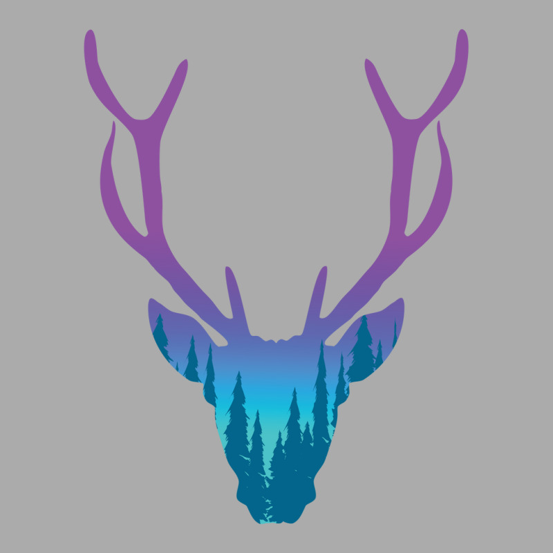 Deer With Night Forest Silhouette T-shirt | Artistshot