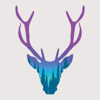 Deer With Night Forest Silhouette Pocket T-shirt | Artistshot