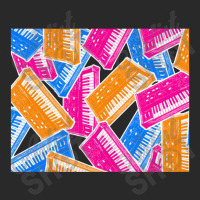 Analog Synthesizer Repeat Pattern Collage Artwork Design Printed Hat | Artistshot