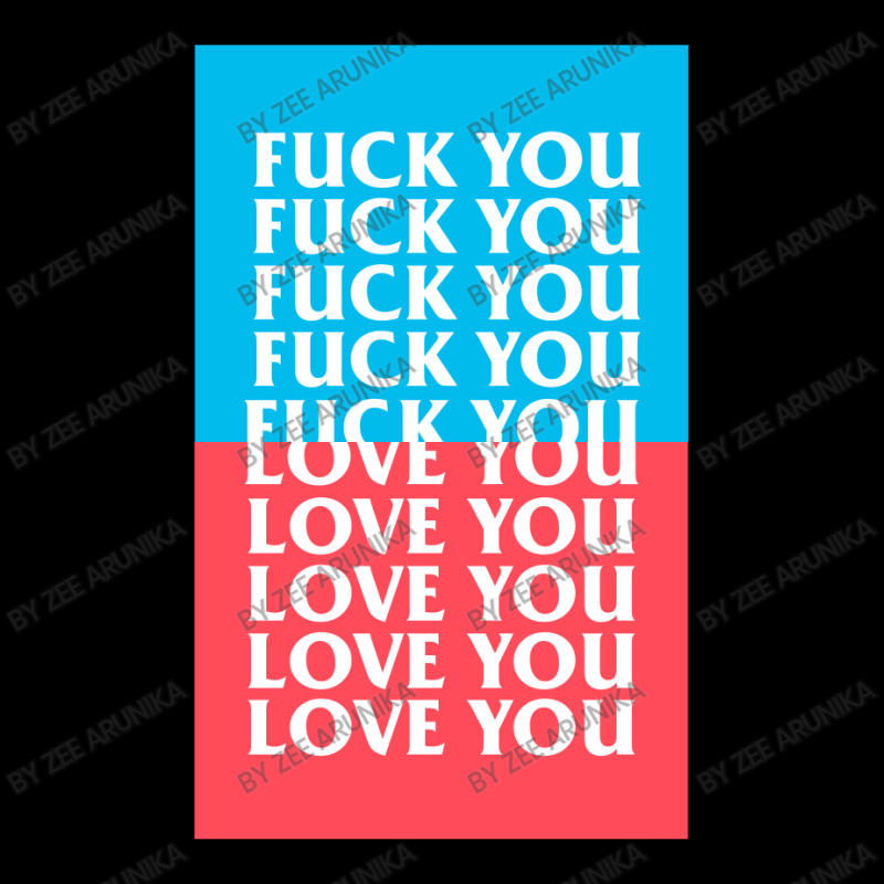 Fuck You And Love You Cropped Sweater | Artistshot