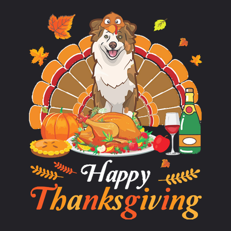 Australian Shepherd Thanksgiving Xmas T  Shirt Australian Shepherd Tur Youth Tee by braynor940 | Artistshot