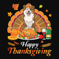 Australian Shepherd Thanksgiving Xmas T  Shirt Australian Shepherd Tur Crop Top | Artistshot