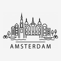 Amsterdam Line Art Baby Beanies | Artistshot