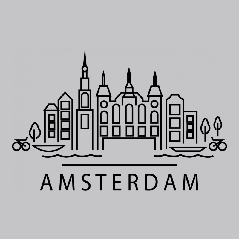 Amsterdam Line Art Baby Bodysuit by catizinet | Artistshot