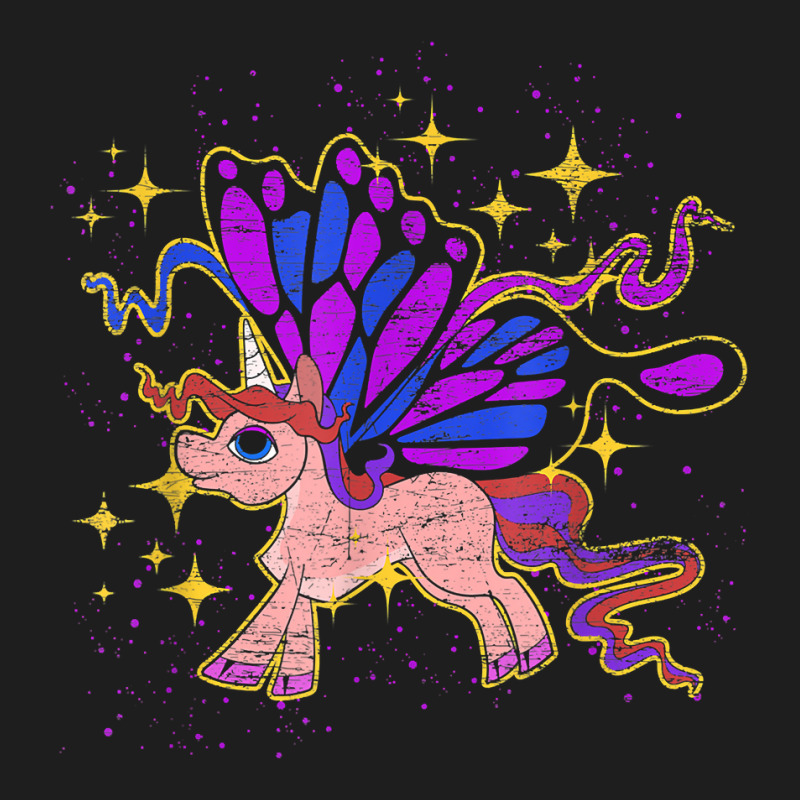 Magical Butterfly Animal Lover Fantasy Creature Unicorn T Shirt Classic T-shirt by ZaraeTrullinger | Artistshot