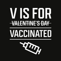 V Is For Vaccinated, Funny Valentine’s Day - Pro Vaccination Gift Scorecard Crop Tee | Artistshot