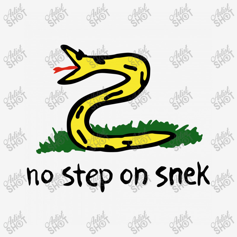 No Step On Snek Meme Chrome License Plate Frame