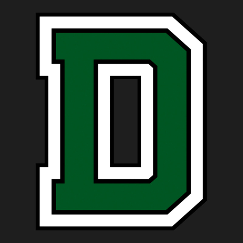 Dartmouth Initials Green D Classic T-shirt by CUSER1898 | Artistshot