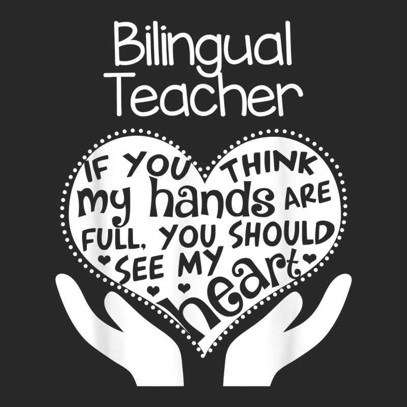 Bilingual Teacher T Shirt Heart Hands School Team Group Gift Printed hat by ZaraeTrullinger | Artistshot