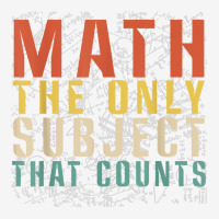 Math The Only Subject That Counts Funny Retro Math Teacher T Shirt Adjustable Cap | Artistshot