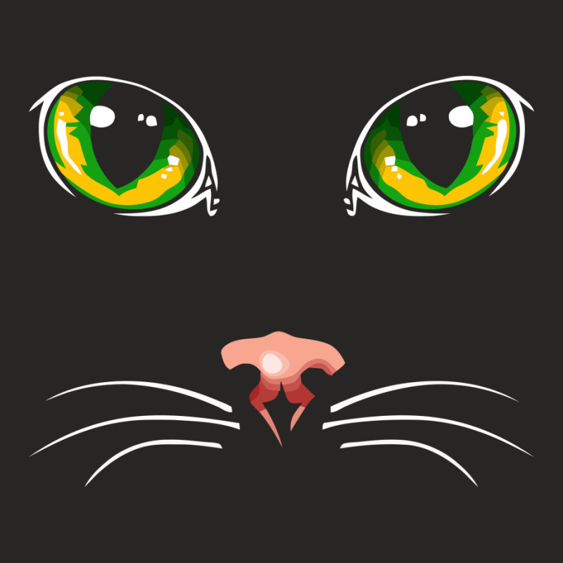 Black Cat Eyes Green Ladies Fitted T-Shirt by gematees | Artistshot