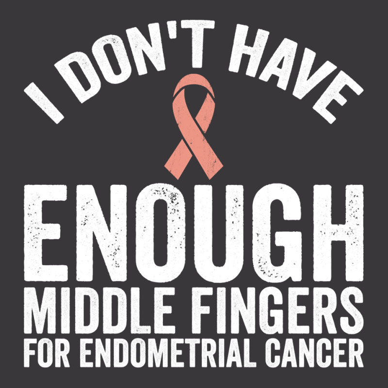 Awareness   Don't Have Middle Fingers For Endometrial Cancer Long Slee Ladies Curvy T-Shirt by MoczoTenleigh | Artistshot