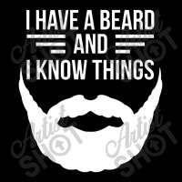 I Have A Beard And I Know Things Manly Beard Adjustable Cap | Artistshot