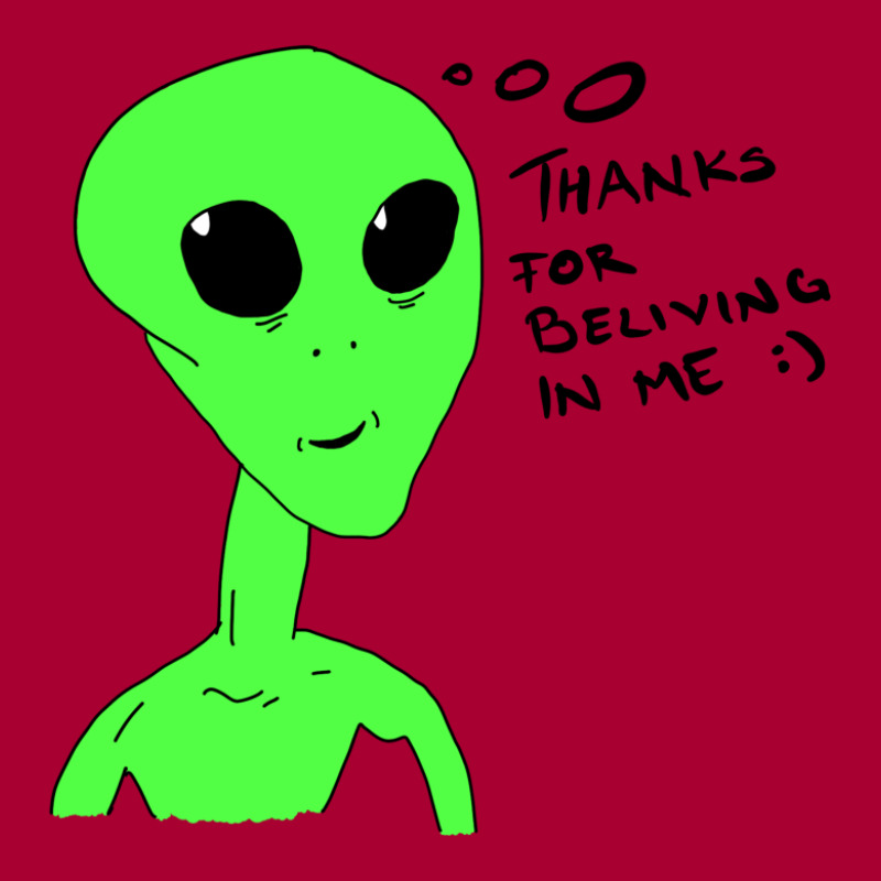 Thanks For Beliving In Me Alien Baby Bodysuit by Chiks | Artistshot